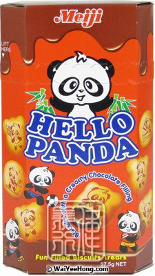 Hello Panda Biscuits (Chocolate Filling) (朱古力味熊猫餅) - Click Image to Close