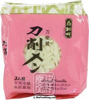 Sliced Noodles (Ready Cooked) (壽桃刀削麵) - Click Image to Close