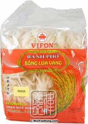 Dried Rice Noodles 4mm (Banh Pho) (快熟沙河粉) - Click Image to Close