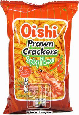 Prawn Crackers (Spicy Flavour) (上好佳辣蝦條) - Click Image to Close