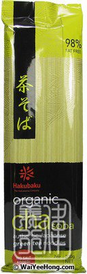 Organic Cha Soba (Authentic Japanese Green Tea Noodles) (有機綠茶蕎麥麵) - Click Image to Close
