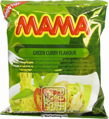 Instant Noodles Jumbo Pack (Green Curry) (媽媽青咖哩麵) - Click Image to Close