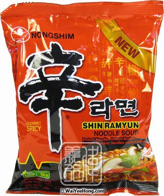Shin Ramyun (Hot & Spicy Noodle Soup) (農心 辛拉麵) - Click Image to Close