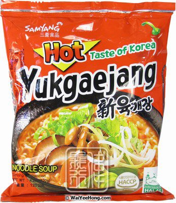 Instant Noodles Yukgaejang (Hot Mushroom) (三養 辣香菇麵) - Click Image to Close