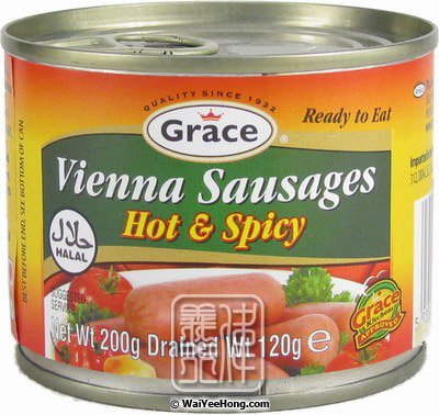 Vienna Sausages (Hot & Spicy) (罐裝辣味腸仔) - Click Image to Close