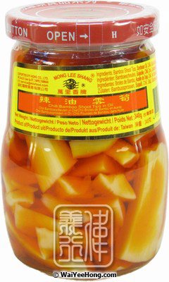 Chilli Bamboo Shoots Tips In Oil (萬里香辣油雲筍) - Click Image to Close