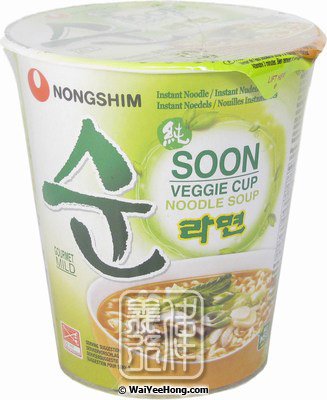 Instant Cup Noodles Soon Veggie Cup (農心素食麵) - Click Image to Close