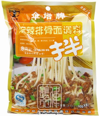 Noodle Sauce (Hot & Spicy Spareribs) (傘塔麻辣排骨麵調料) - Click Image to Close