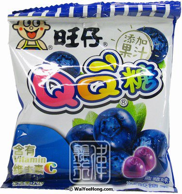 QQ Gummy Candies (Blueberry Flavour) (旺仔QQ糖 (藍莓)) - Click Image to Close