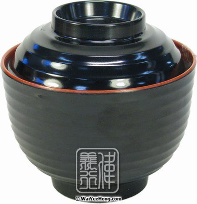 Miso Soup Bowl (Red & Black) (日式味噌湯碗) - Click Image to Close