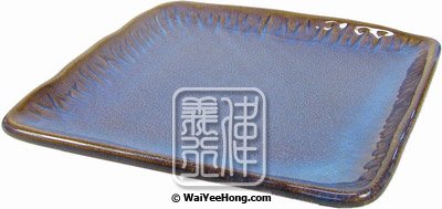 Japanese Square Plate (Blue 6.75") (6.75寸日式藍方碟) - Click Image to Close