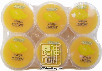 Mango Pudding With Nata De Coco (芒果布甸) - Click Image to Close