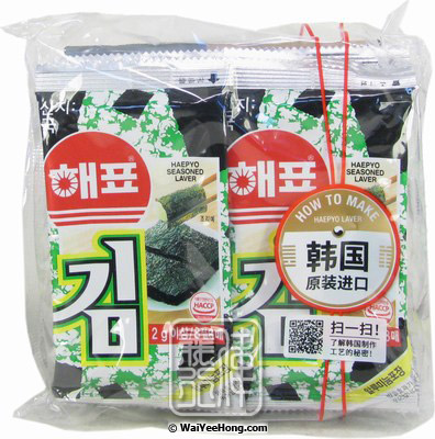 Seasoned Laver (Seaweed Snack) (韓國即食紫菜) - Click Image to Close