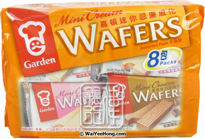 Mini Cream Wafers (Assorted 8 Packs) (嘉頓綜合威化餅) - Click Image to Close