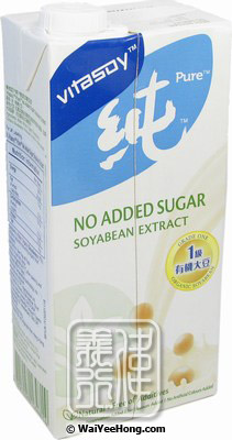 Pure Soyabean Extract (No Added Sugar Soymilk) (維他 純豆漿) - Click Image to Close