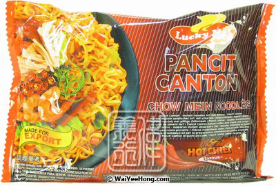 Pancit Canton Instant Chow Mein Noodles (Hot Chilli) (菲律賓麵 (辣味)) - Click Image to Close